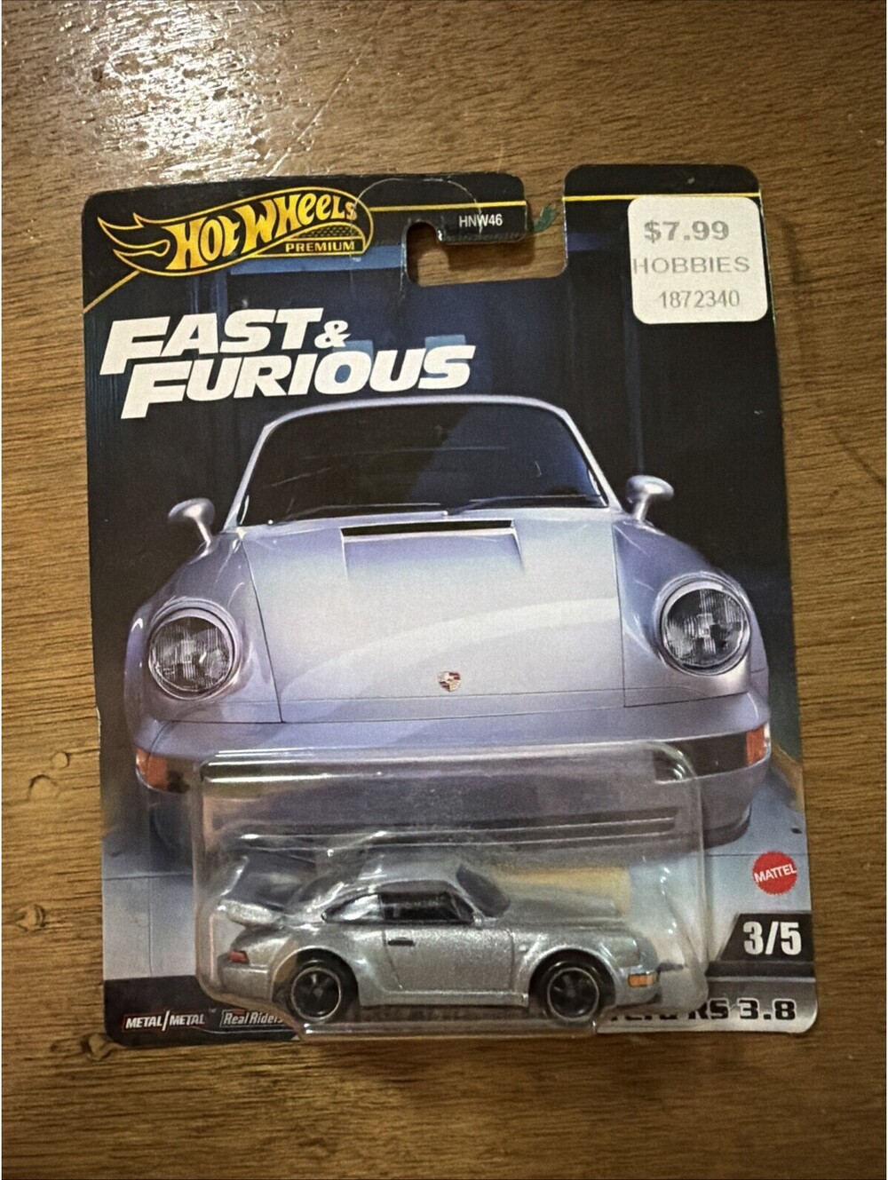 Hot Wheels Fast & Furious 3/5 Porsche 911 Carrera RS 3.8 HRT97 Silver